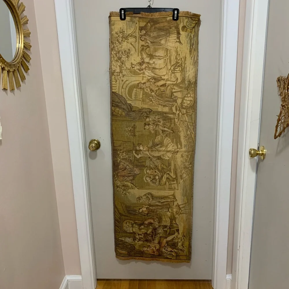 Vintage Belgium Wall Tapestry Wall Hanging